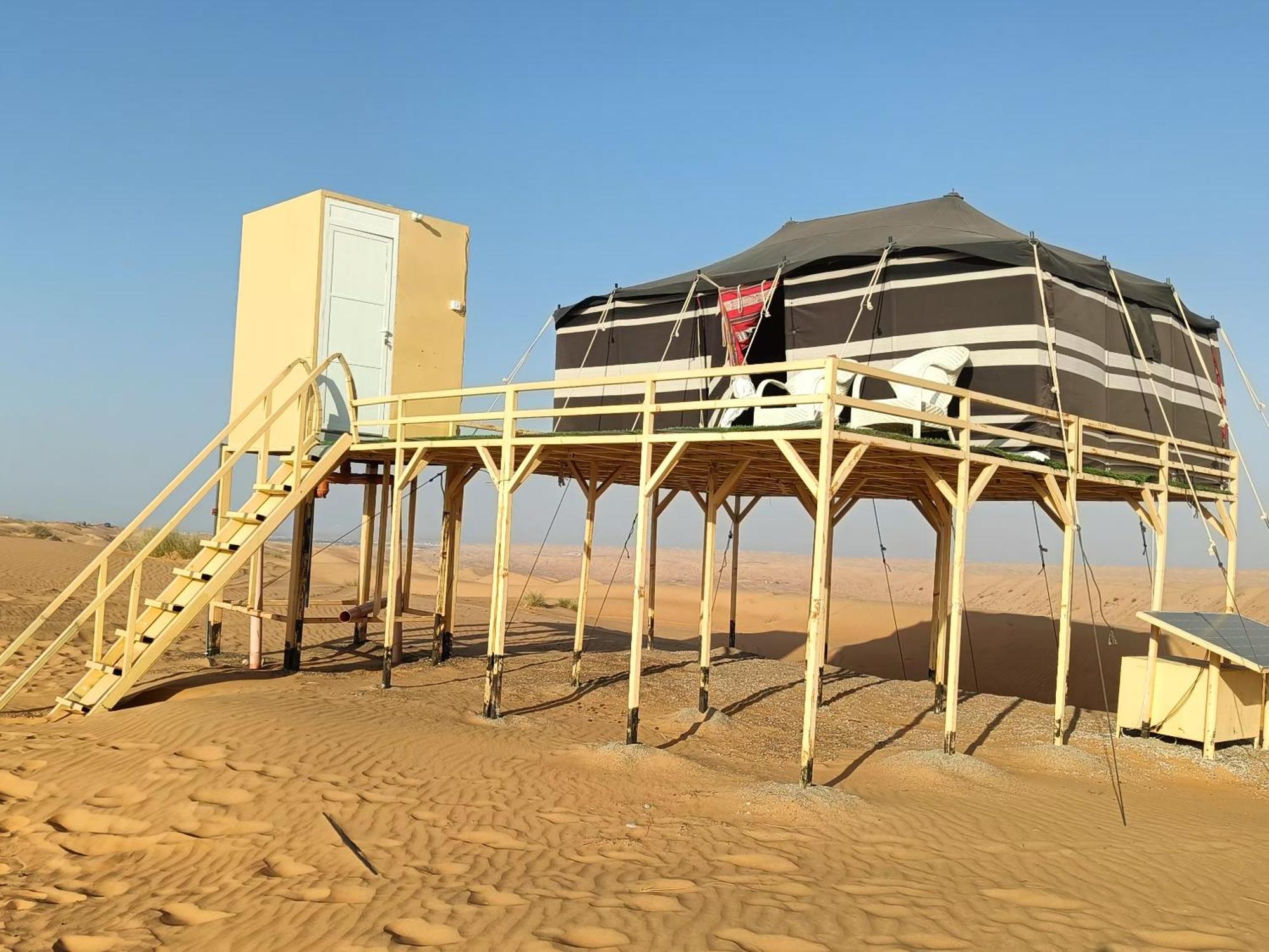 Hamood Desert Private Camp Hotel Al Wasil ภายนอก รูปภาพ